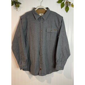 Legendary Whitetails Gray Cotton Button-Up Shirt XL